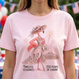 Timeless Elegance 250 Years Of Charm Flamingo Shirt T Shirt Gift For Flamingo Lover