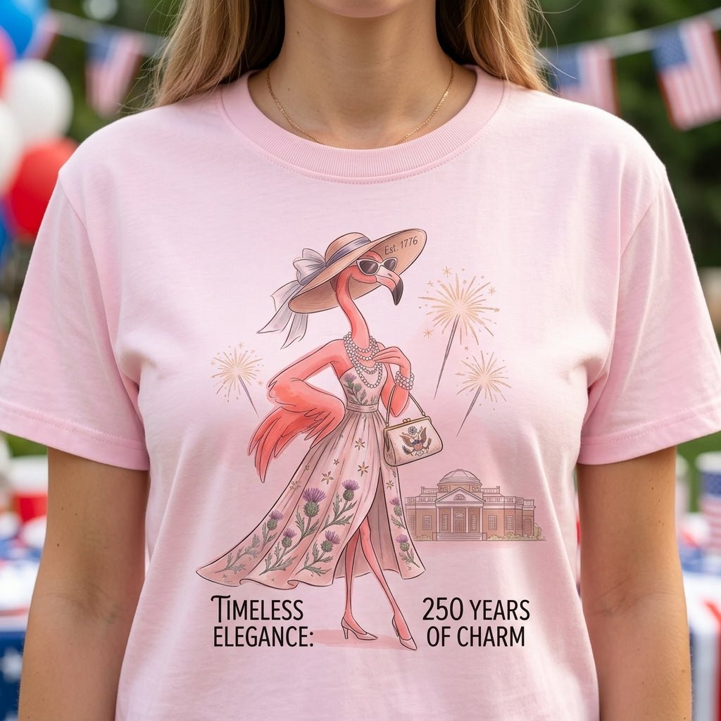 Timeless Elegance 250 Years Of Charm Flamingo Shirt T Shirt Gift For Flamingo Lover