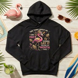 Funny Flamingo Sarcastic Shirt My Face Is Gonna Say IT Before My T Shirt Gift For Flamingo Lover