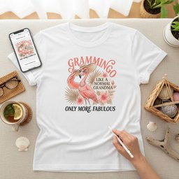 Personalized Grammingo Like A Normal Grandma Only More Fabulous Shirt T Shirt Gift For Grandma
