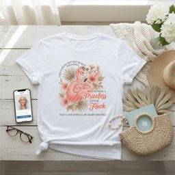 Personalized This Glam Ma Has A Priceless Little Flock Shirt Custom T Shirt Gift For Flamingo Lover