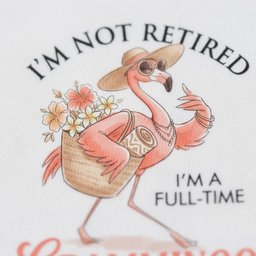 Personalized Im Not Retired Im A Full Time Grammingo Shirt T Shirt Gift For Flamingo Lover