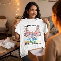 Too Much Pampering Impossible With My Bestie Because We Deserve IT T Shirt Gift For Flamingo Lover