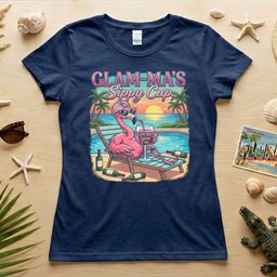 Glamorous Glam Mas Sippy Cup Flamingo T Shirt Funny Tropical Vacation Gift