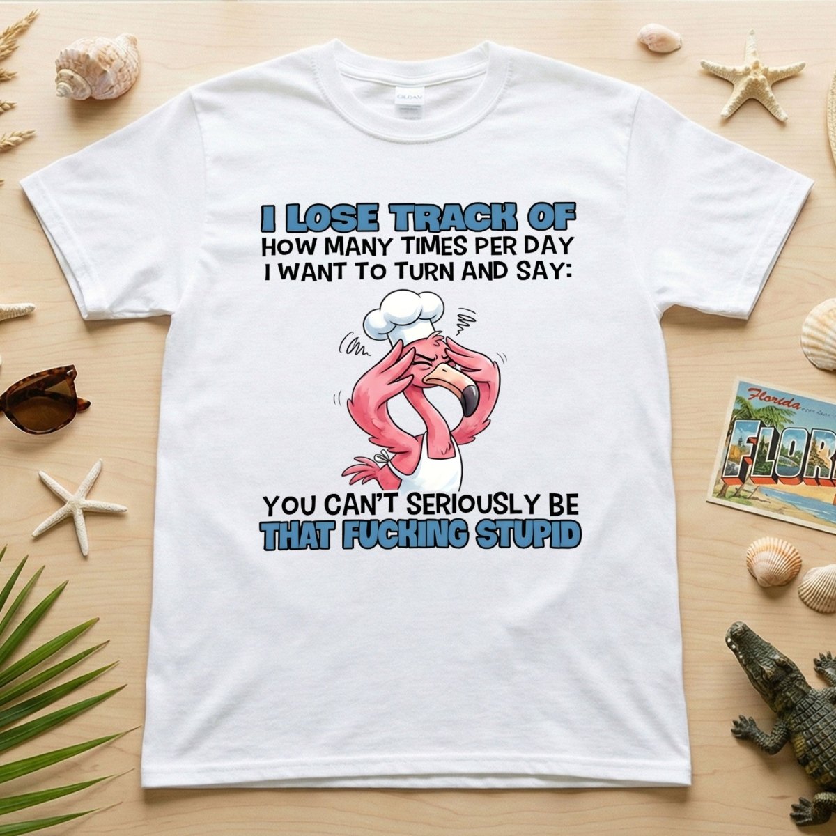 Sassy Stress Out Chef Flamingo T Shirt The Adult Humor Stupid Quote Tee Gift For Flamingo Lover