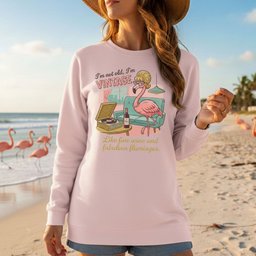 Fabulous Retro Flamingo Vintage T Shirt Funny Grandma Wine And Age Gift
