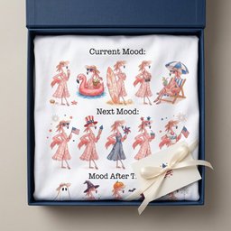 Flamingo Mood Swings Patriotic July 4th And Halloween Shirt T Shirt Gift For Flamingo Lover