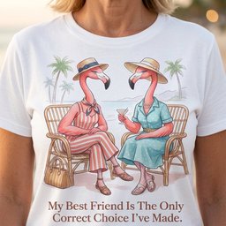 My Best Friend Is The Only Correct Choice Ive Made Flamingo Shirt T Shirt Gift For Flamingo Lover