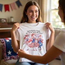 Apparently Were Trouble When We Are Together Flamingo Besties Shirt T Shirt Gift For Flamingo Lover