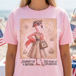 Journey Of A Nation 250 Years Of Exploration Flamingo Shirt T Shirt Gift For Flamingo Lover