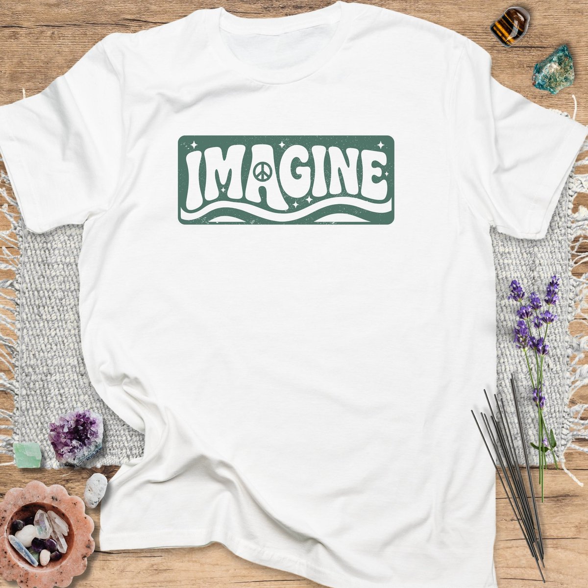 Imagine T Shirt Gift For Yoga Lover