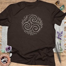 Celtic Triskelion T Shirt Gift For Yoga Lover