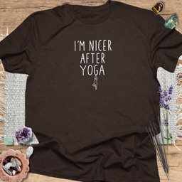 Im Nicer After Yoga T Shirt Gift For Yoga Lover