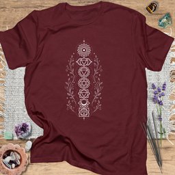 Chakra Lotus T Shirt Gift For Yoga Lover