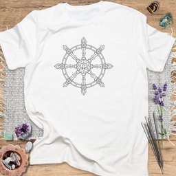 Dharma Wheel T Shirt Gift For Yoga Lover