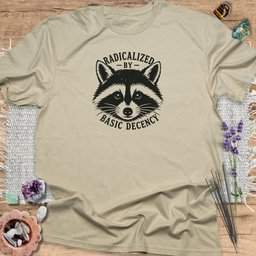 Basic Decency Raccoon T Shirt Gift For Yoga Lover