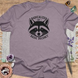 Basic Decency Raccoon T Shirt Gift For Yoga Lover