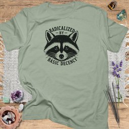 Basic Decency Raccoon T Shirt Gift For Yoga Lover