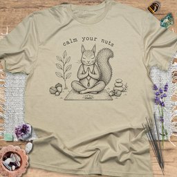 Calm Your Nuts T Shirt Gift For Yoga Lover