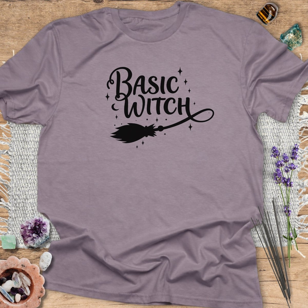 Basic Witch T Shirt Gift For Yoga Lover