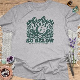 As Above So Below T Shirt Gift For Yoga Lover
