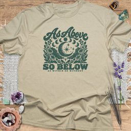 As Above So Below T Shirt Gift For Yoga Lover