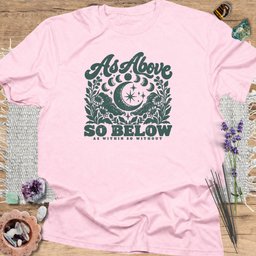 As Above So Below T Shirt Gift For Yoga Lover