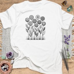 Botanical Zentangle T Shirt Gift For Yoga Lover