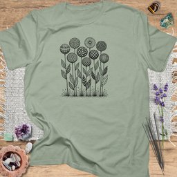 Botanical Zentangle T Shirt Gift For Yoga Lover