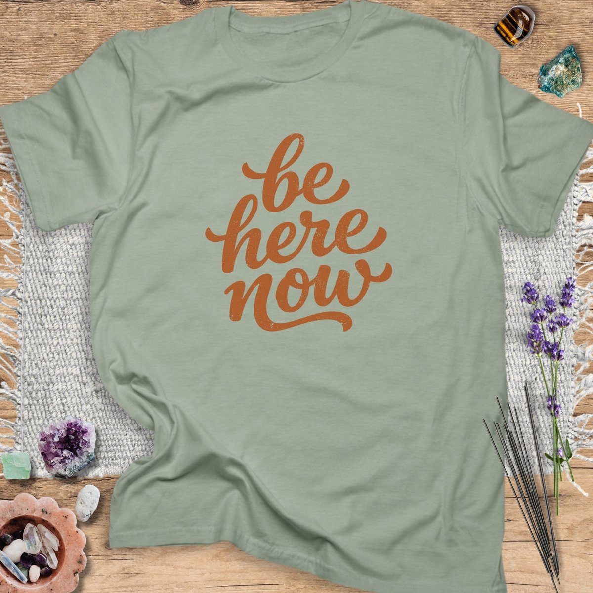 Be Here Now T Shirt Gift For Yoga Lover