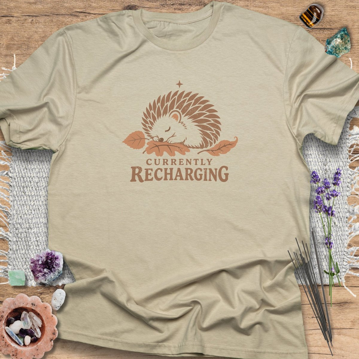 Currently Recharging T Shirt Gift For Yoga Lover