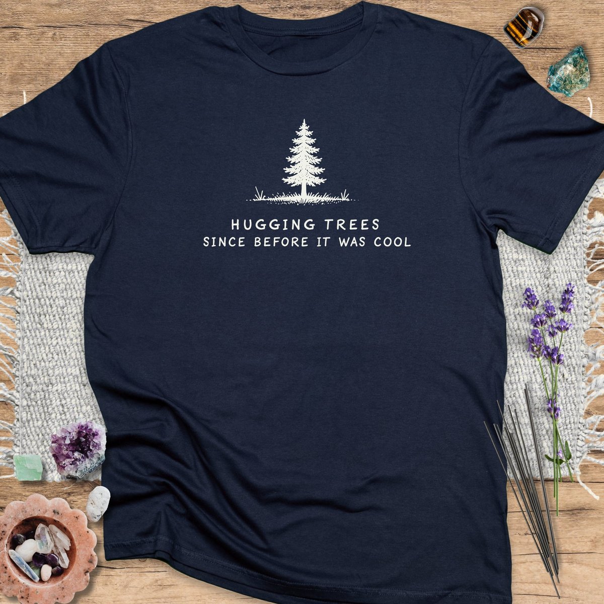 Hugging Trees T Shirt Gift For Yoga Lover