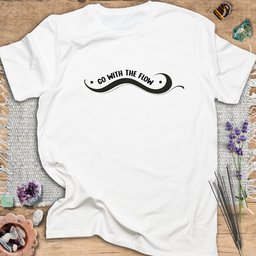 Go With The Flow T Shirt Gift For Yoga Lover