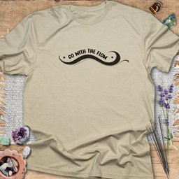 Go With The Flow T Shirt Gift For Yoga Lover