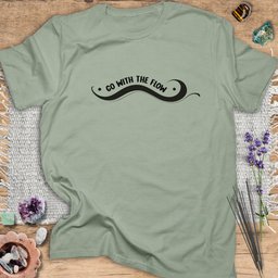 Go With The Flow T Shirt Gift For Yoga Lover