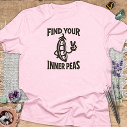 Find Your Inner Peas T Shirt Gift For Yoga Lover