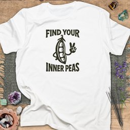 Find Your Inner Peas T Shirt Gift For Yoga Lover