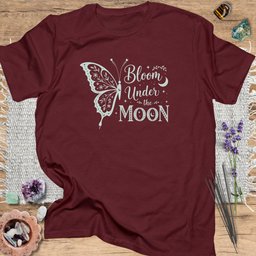 Bloom Under The Moon T Shirt Gift For Yoga Lover