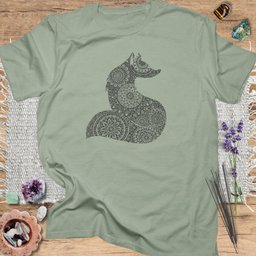 Fox Mandala T Shirt Gift For Yoga Lover