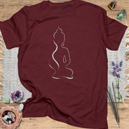 Buddha Silhouette T Shirt Gift For Yoga Lover