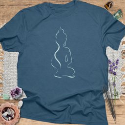 Buddha Silhouette T Shirt Gift For Yoga Lover