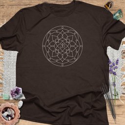 Geometric Line Art T Shirt Gift For Yoga Lover