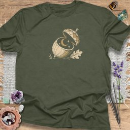 Celestial Acorn T Shirt Gift For Yoga Lover
