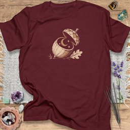 Celestial Acorn T Shirt Gift For Yoga Lover