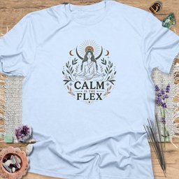 Calm Is The Flex T Shirt Gift For Yoga Lover