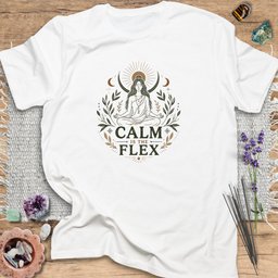 Calm Is The Flex T Shirt Gift For Yoga Lover