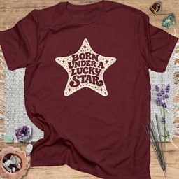 Born Under A Lucky Star T Shirt Gift For Yoga Lover