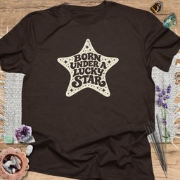 Born Under A Lucky Star T Shirt Gift For Yoga Lover