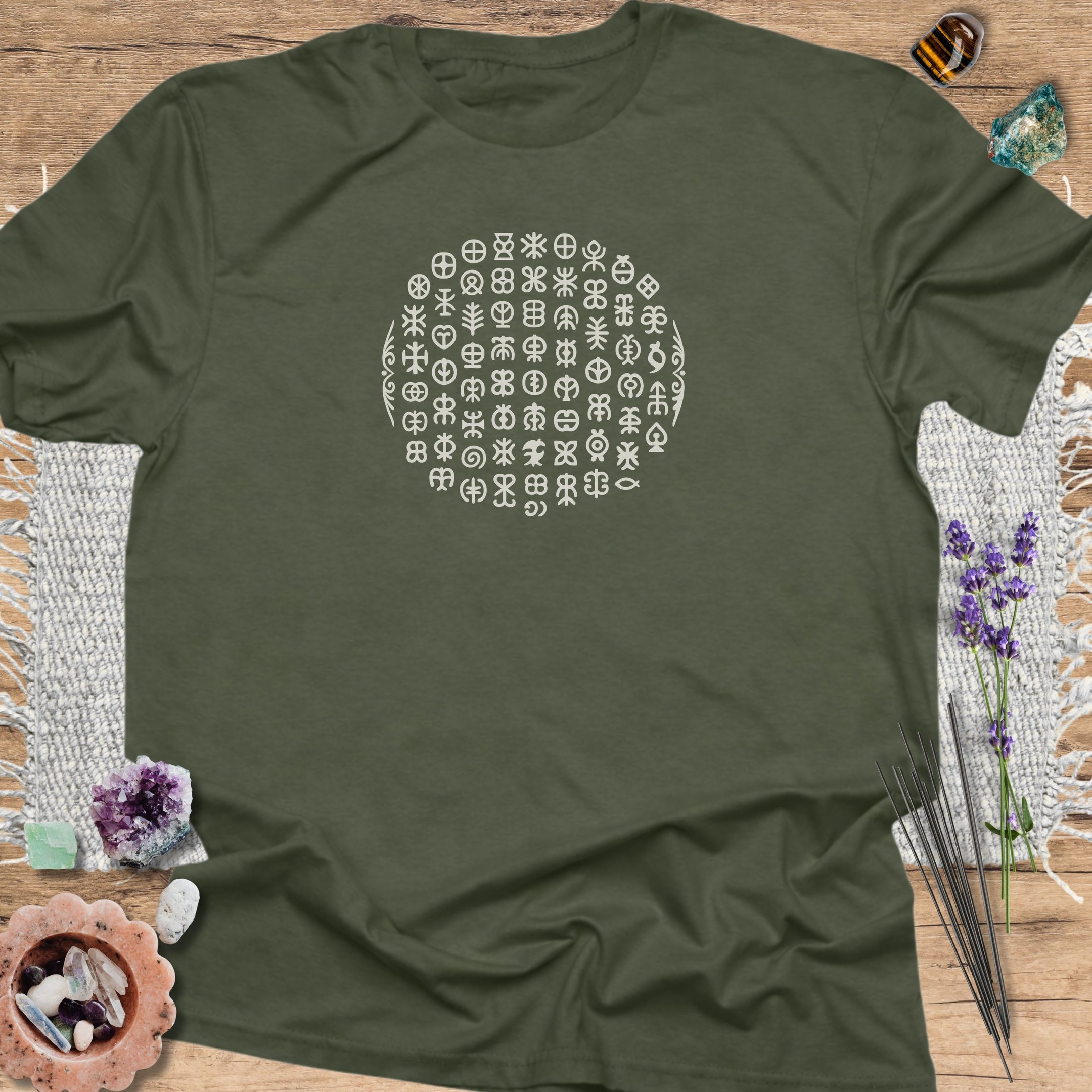 Adinkra Symbols T Shirt Gift For Yoga Lover