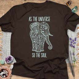 As The Universe So The Soul T Shirt Gift For Yoga Lover